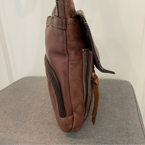 FOSSIL Morgan Traveler Leather Crossbody - Brown - Picture 9 of 13